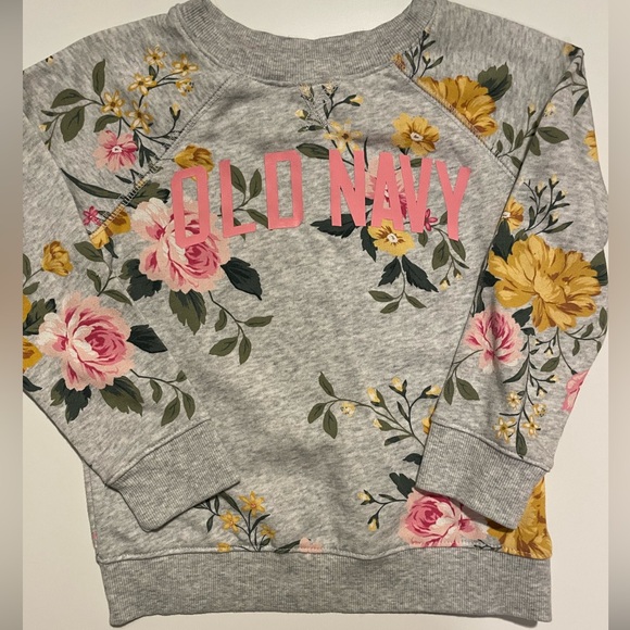 Old Navy Floral Sweatshirt - Picture 1 of 4